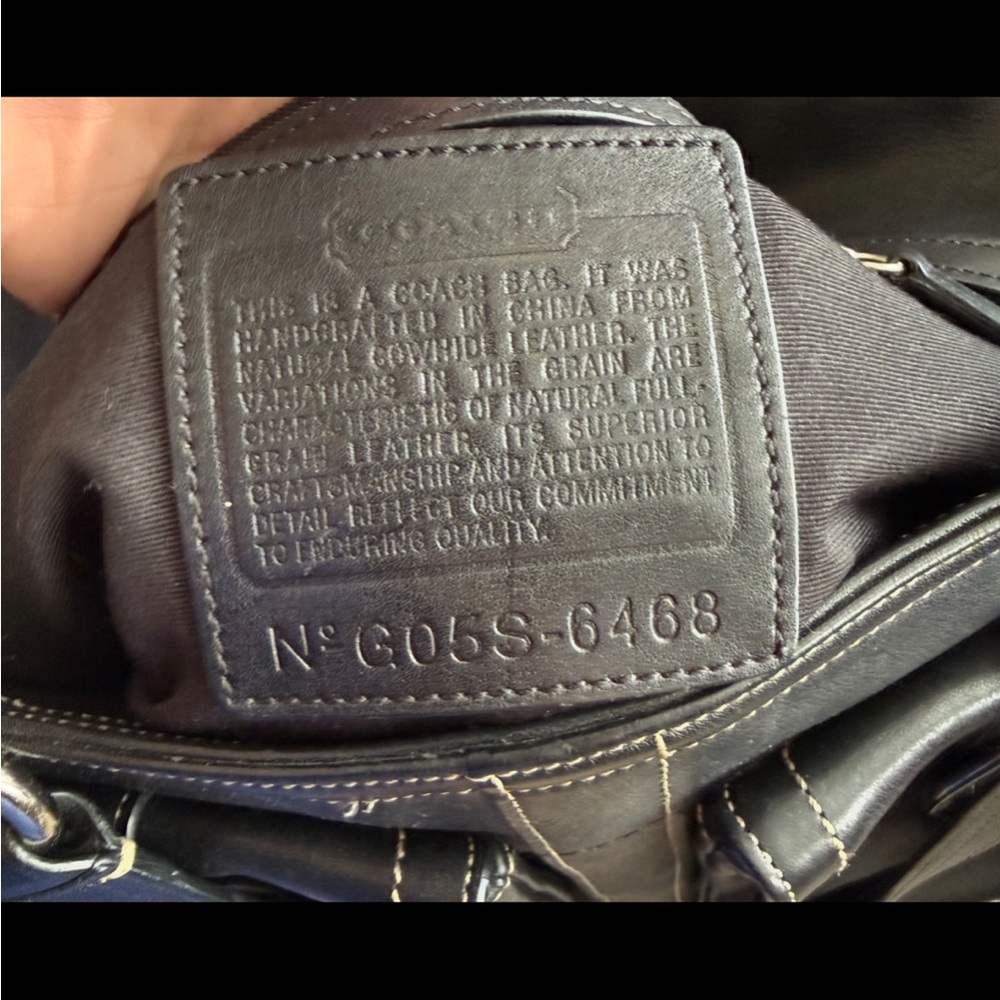 Coach Vintage Y2K Soho Black Leather Tote Satchel Double Buckle - Picture 4 of 8